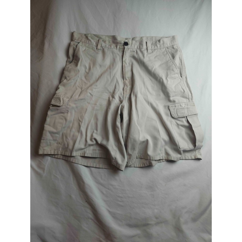 Vtg 90s Highland Outfitters Cargo Shorts Mens 38 Beige Grunge Utility Outdoor